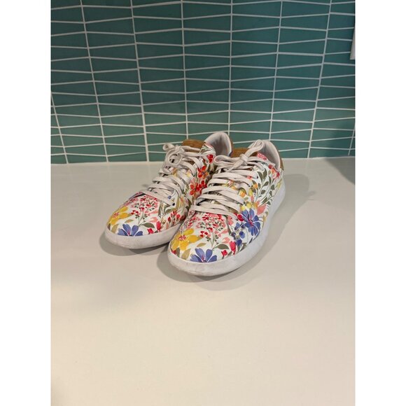 Cole Haan Flower Sneakers Sz 8.5 Suede detail - Picture 1 of 9
